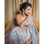 Shilpa Manjunath Instagram – 🌺 Styled by- @designertinarosario  Wearing- @label_tejasri_prakash  Mua- @prashanthibridals  Photo credit- @haribellie Green Park Chennai