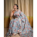 Shilpa Manjunath Instagram – 💜 Styled by- @designertinarosario  Wearing- @label_tejasri_prakash  Mua- @prashanthibridals  Photo credit- @haribellie Green Park Chennai