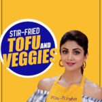 Shilpa Shetty Instagram - Craving a twist in your daily meals? Tired of bribing the little ones to finish their veggies? Try the Stir-Fried Tofu and Veggies for that 'aha' moment. It's easy to cook, gets veggies into your tummy without a fuss, and is delicious. The kids will love it too! #SwasthRahoMastRaho #TastyThursday #healthyfood #cleaneating #eatright