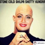 Shilpa Shetty Instagram - This is hilarious... I certainly “Didn’t SEE” this coming, @johncena. #WWE #wweindia #Stonecold #Johncena #fun #laughs