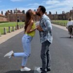 Shilpa Shetty Instagram – Jumma Chumma De De😍🥰😘
Mwaaah @rajkundra9 🧿🧿🧿 #fridayfun #thankgoditsfriday #love #instalove #hubby #londondiaries #holiday #hamptoncourtpalace