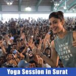 Shilpa Shetty Instagram – Why wait for #InternationalYogaDay, when every day can be Yoga Day?😊
What an amazing session with over 3,000 active participants! You were amazing, Surat! Can’t wait to come back…
#SwasthRahoMastRaho #SSApp #yoga #meditation #motivation #yogi