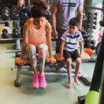 Shilpa Shetty Instagram – Family that trains together stays healthy together.. this is the best gift I could ask for.. this is my #competition my 7 yr old 😅🤦🏻‍♀💪🧿
Want to also thankyouuuu all for the good wishes and love… want to return it back with more so as my Birthday return gift. After successfully launching on IOS , today I launch @shilpashettyapp live, on Android. Please download (link in bio) and subscribe to get on track with good Health. Hope this app will help you acheive your fitness goals with your family🤗💪♥️
With Gratitude 
SSK
#swasthrahomastraho #ssapp #birthday #fun #family #fitness #motivation