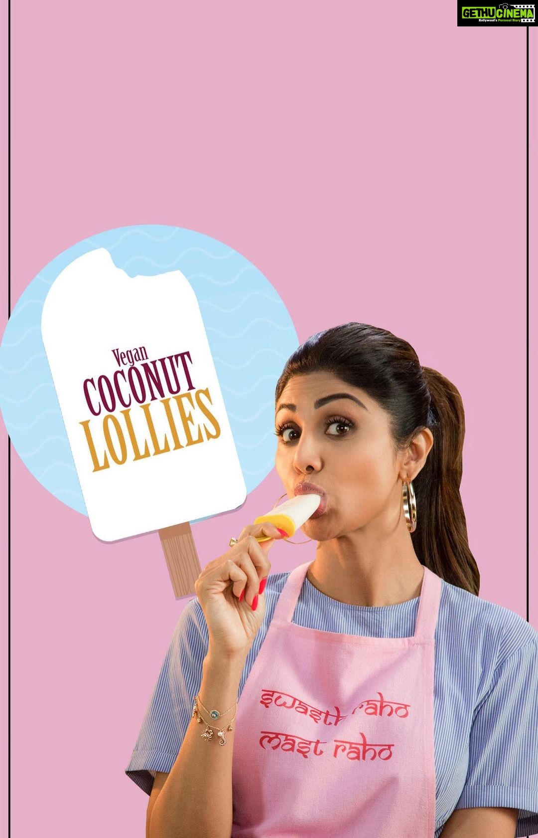 Shilpa Shetty Instagram - HOT HOT HOT!!! The temperatures are soaring and to beat this heat, let’s make these Vegan Coconut Lollies. It's the perfect way to keep your kids busy and hydrated during their summer vacations... Coconuts have great health benefits and I love them!! A must try recipe. #SwasthRahoMastRaho #TastyThursdays #vegan #icecreams #healthy #foodie #instafood #summerrecipes #quickrecipes