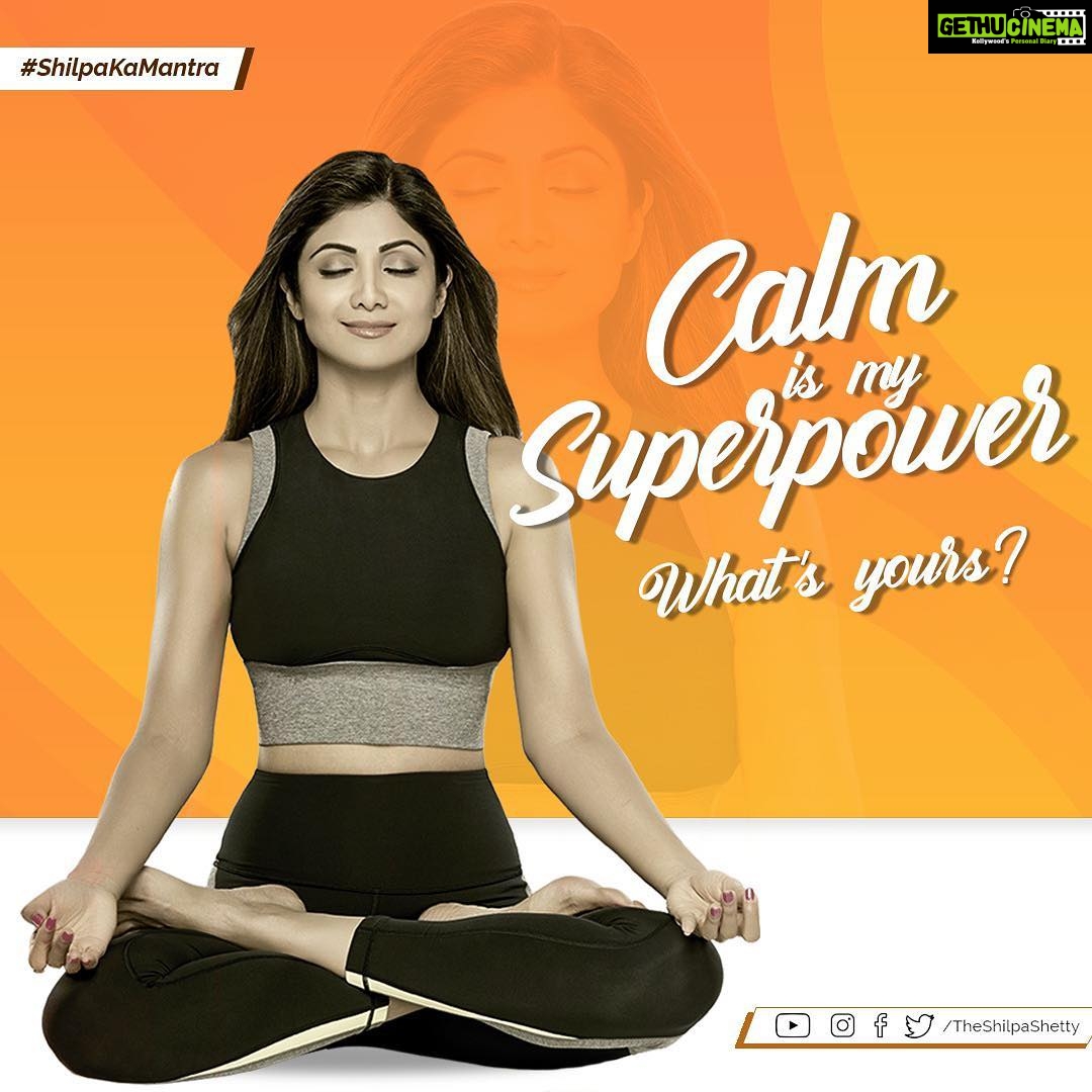 Shilpa Shetty Instagram - The mind is like water... when it’s turbulent, it’s difficult to see, when it’s calm, it runs deep and clear on the surface. It is all about finding the calm in all the chaos that surrounds us. So, keep calm and be in command of your faculties. #ShilpaKaMantra #TuesdayThoughts #keepcalm #peace #superpower