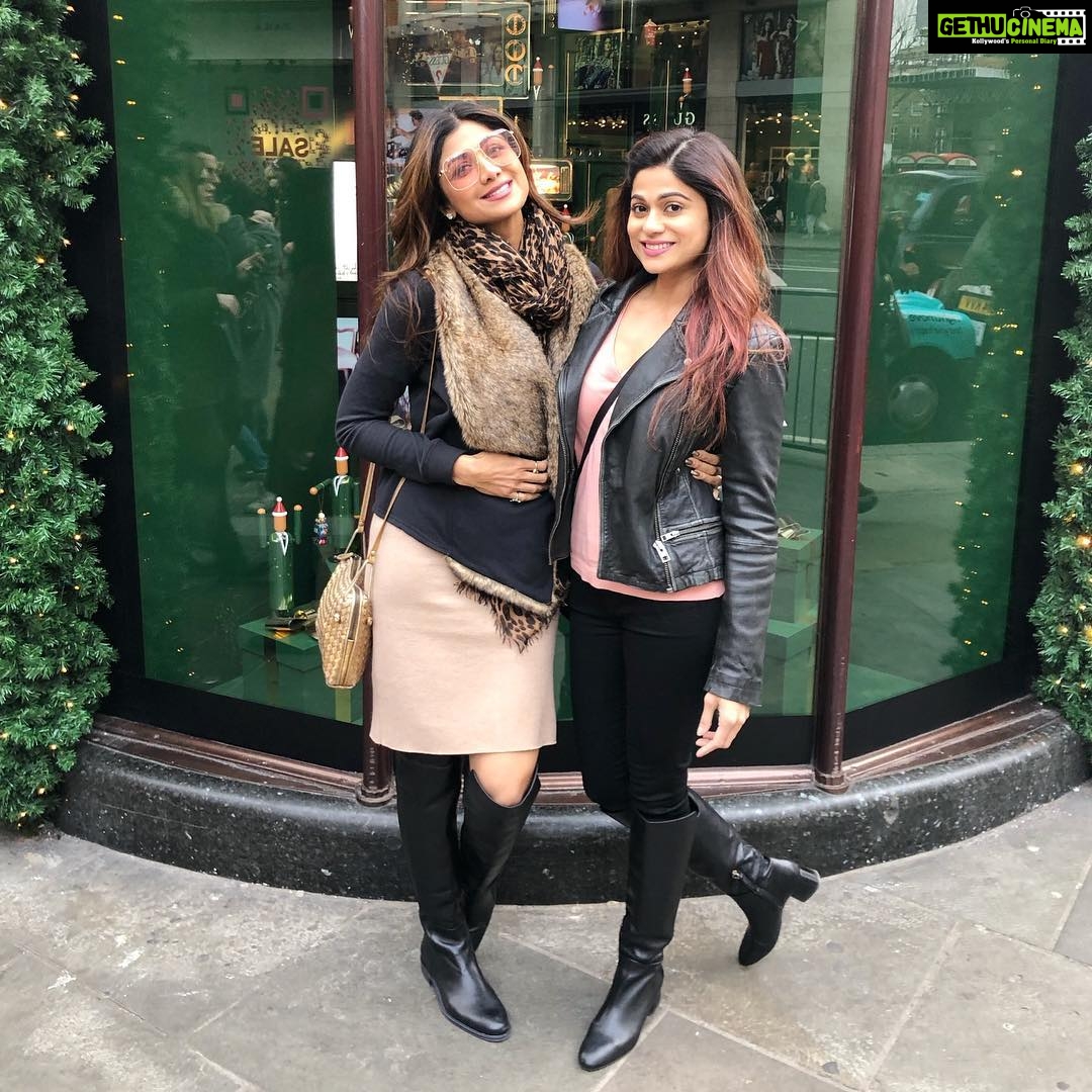 Shilpa Shetty Instagram - Our roots say we are siblings but our hearts say we are friends. Blood is thicker than water and so is our bond. #happysiblingday my tunki... Love you always and forever.. ♥️🤗more than you would ever know. @shamitashetty_official #sisters #sisterhood #love #gratitude #memories #worldsiblingday #nationalsiblingday