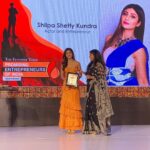 Shilpa Shetty Instagram – Thankyou @et_bestbrands  @the_economic_times for this honour. #celebrityenterpreneur of the year💪🎉From just endorsing brands to becoming a Brand and now making new Brands…From Pg 3 to the Pink pages 😅has been quite a journey.. but this is just the beginning .. Miles to go before I sleep. 
Thankyou to my teams @bethetribe, @iosiswellness, @bastian, @mamaearth.in, @digi.osmosis, @media.raindrop for keeping me afloat and my #Anchor @rajkundra9 for being the wind beneath my wings.
#brand #entrepreneur #awards #happy #gratitude #faith