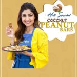 Shilpa Shetty Instagram - Today we celebrate Holi, the festival of colors that signifies the victory of good over evil. In our case, the choice of healthy foods over unhealthy ones. So, on this day, I have a very special recipe for you that will not only satisfy your sweet tooth but will work as an instant energy booster as well... it's called Coconut Peanut Bars. This high in protein, mouth-watering sweet dish is a great way to start your festive day and can be stored for a few weeks too. Make these yummy bars and give your family and friends a healthy reason to binge on this festive season. #HappyHoli! #TastyThursday #SwasthRahoMastRaho