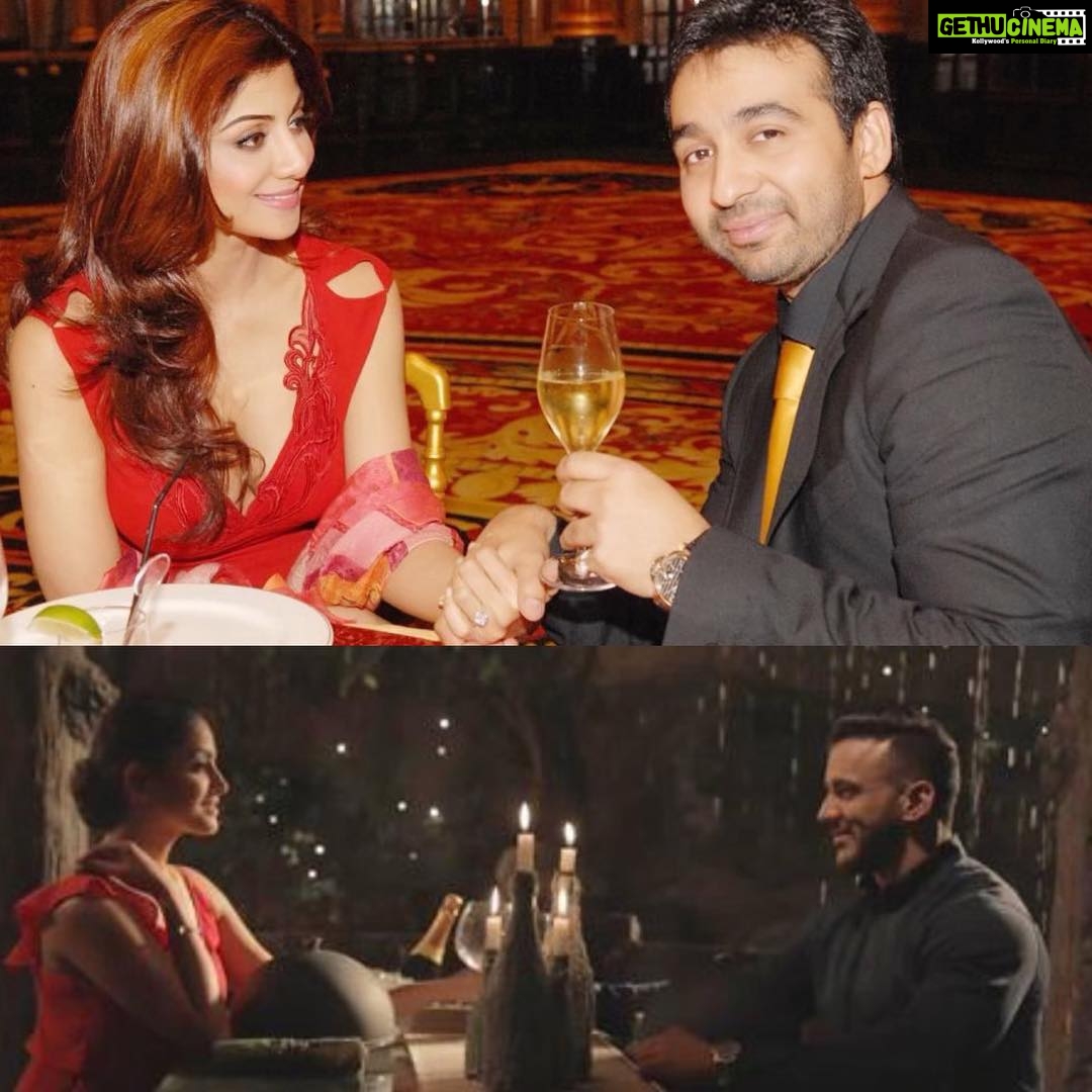 Shilpa Shetty Instagram - Major throwback..this picture from 11 yrs ago when you proposed to me .. still remember you booking out the whole banqueting hall at Le Grand Hotel Paris..telling me it was just early supper at a friends, and you surprised me with a “ring” under the cloche and went on one knee with live musicians playing #ladyinred when I entered, the setting , Paris♥️ ..Ufff!! That proposal was straight out of my (every girls) dream.. You continue to manifest all my dreams into reality since then . Seeing you recreate that shot in #Teriyaad ( your 1st directorial venture)just made me sooo mushy.. lots of memories.. Cookie you are my Valentine now and forever..Congratulations on another feather in your cap @rajkundra9 ,🥳🤗Congratulations @muzikonerecords @robin_behl14. @anitahassanandani @rohitreddygoa loved you in the song.. thank you for being part of it.. you guys are sooo special 🤗🧿 #lovewins #love #happiness #gratitude #music #musicvideo #musicvideodirector #hubbylove #proud #proposal #proposeday