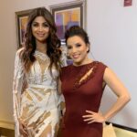 Shilpa Shetty Instagram - Thank you @evalongoria @mariarbravo for making me a part of this beautiful evening #globalgiftgala #dubaicares #harmonyhomes. Was a wreck by the end of it, with those heart wrenching stories and the work fabulous work you guys do. @deepakchopra you are a beacon of positivity and a reality check( my fan girl moment), @sachajafri you are such a special pure soul and love you @azmishabana18 for your indomitable spirit .@GlobalGiftFoundation #memories #gratitude #tearsofjoy #Charity #goodcause #kindness