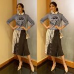 Shilpa Shetty Instagram – In #Delhi to launch the #indiaexclusive #Diwali collection bag for #coach .. Styled by @mohitrai 
Bag: @coach 
Top – @coach
Skirt – @hm
Heels – @jimmychoo
Rings – @misho_designs
#indiaexclusive  #diwalicollection  #eventdiaries #brand #sparkly #launch