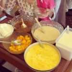 Shilpa Shetty Instagram – Not a Sunday.. but it’s EID BINGE.. Rare to get Khubaani ka Meeta with custard and ice cream 😻Yummmmm 😛🤪toh cheat to banta hai.. So when I cheat ( on food only😬), it has to be worth it, this totally was!!#funday binging with @diamirzaofficial and @aditiraohydari 💖Thanks @anilskapoor for the special appearance with your “2bits” 😂Thankyou and love you @azmishabana18 for the epic spread . 
Video courtesy @sahil_insta_sangha ( who patiently tolerated our madness) #stuffed #eidmubarak #instagood #saturdaybinge #cheatmeal #crazy #impromptu