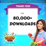 Shilpa Shetty Instagram - Yaaay!😬Thanking all you lovely 500,000 people,who have downloaded my game. 🙏If you still haven't downloaded it, then simply click the link and start cooking with me! http://onelink.to/ddiva #DomesticDivaGame #SwasthRahoMastRaho #instafam #happiness #gratitude