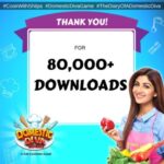 Shilpa Shetty Instagram – Yaaay!😬Thanking all you lovely 500,000 people,who have downloaded my game. 🙏If you still haven’t downloaded it, then simply click the link and start cooking with me! http://onelink.to/ddiva  #DomesticDivaGame #SwasthRahoMastRaho #instafam #happiness #gratitude