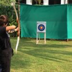 Shilpa Shetty Instagram – Bulls eye💪👁 Think I have a knack for this maybe it comes from my “Kshatriya” lineage😎 #archery #focus #bullseye #aim #instagood #goa #traveldiaries