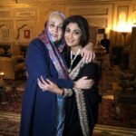 Shilpa Shetty Instagram – With HRH Rajmata Saheba of Jaipur, always soooo much love, grace and warmth.. love your hugs 🤗 #Jaipur#royalty #happiness #love