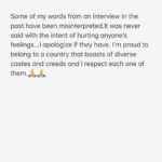 Shilpa Shetty Instagram - My official statement for the misunderstanding of a statement .. heartfelt apologies.. #iamhuman #humantoerr #falliable