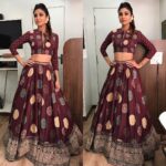 Shilpa Shetty Instagram - Look 2 today wearing @taruntahiliani outfit & @anomalybyanam ear cuffs Styled by @sanjanabatra Assisted by @akanksha_kapur. Make up @ajayshelarmakeupartist hair by @sheetalfkhan @bethetribe #desilaracroft #indowestern #glam #braids