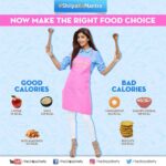 Shilpa Shetty Instagram - Make the right food choice by assessing the calorie intake of each meal with #ShilpaKaMantra! #SwasthRahoMastRaho