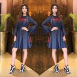 Shilpa Shetty Instagram - Loving this denim number by @mayyurgirotra , set for the press conference of our 1st Tv production #auntybolilagaoboli on @colorstv 😬#bosslady #tvshow #colorstv #chasebid