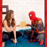 Shilpa Shetty Instagram - With great power comes great responsibility, Spidey! And, it’s your responsibility to get me the tickets lest there’s No Way Home for me because I couldn’t find them on the web 🕸👩‍💻😩🤪 @tomholland2013 . . . . . #Spiderman #NoWayHome #spidey #blessed #gratitude