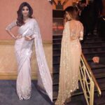 Shilpa Shetty Instagram - Wearing @manishmalhotra05 with earrings from @anmoljewellers for my first charity event with @amirkingkhan for #ssfcare #orphanaidproject #gratitude #karma #london
