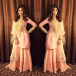 Shilpa Shetty Instagram – Tonight’s ensemble in Chicago wearing this pretty peach@rimple_harpreet_narula. #womenempowerment #chicago #traveldiaries #gratitude