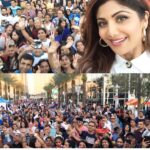 Shilpa Shetty Instagram – Selfie time at the #fanfest😬Thankyou Orlando for all the love 🙏#jaihomagic #indiaday #IACC