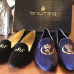 Shilpa Shetty Instagram - Yaay pressies 😬His and Hers shoes 😬Thankyou @shutiqofficial love them🙏#custommade #shoeaddict #comfy#velvet