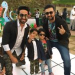 Shilpa Shetty Instagram - Matching "Daddy's and sons" Awwww @ayushmannk Happy Birthday to lil Virajveer😬#birthdayparty #kiddos #fun