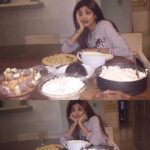 Shilpa Shetty Instagram - Spoilt for choice when it comes to dessert 😂🙈🙄#christmascelebrations #bannoffeepie #christmaspudding#trifle#profitoroles #baklawa #yulelog #hotcustard #foodcoma