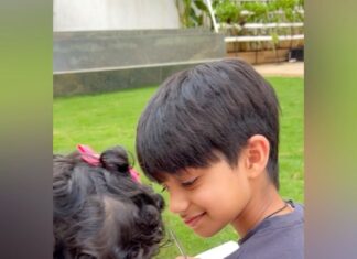 Shilpa Shetty Instagram - Having a younger sibling somehow makes the older one responsible, protective, mature, and even territorial (I would know!😅😋) I’ve had Rakhi brothers much later in life, but Samisha is lucky to have a real one. To see these visuals just makes my heart melt 😍❤️🧿 Priceless!! Happy Brother’s Day ❤️ . . . . . #ViaanRajKundra #SamishaShettyKundra #siblings #BrothersDay #happiness #gratitude #blessed #family #famjam