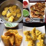 Shilpa Shetty Instagram – Sunday snack( bingeday) time, homemade potato , onion, cauliflower and stuffed bread pakoras with mint chutney and curry sauce😅👌No control day😬 #goingallout #thegreatindiandiet #sundaybinge