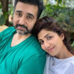 Shilpa Shetty Instagram - No filter LOVE ❤️ The REAL DEAL 🧿 As we complete 11 years today, I still have eyes only for you😍 (and on you 😂) Somethings never change😂😜😘 What was... STILL IS! Whoa! 11 years and not counting! 👨‍👩‍👧‍👦 Happy Anniversary, my Cookie, @rajkundra9 ❤️💥🎉🤗🧿😇 . . . . . #11on22 #11thAnniversary #husbandwife #love #blessed #gratitude #family #companion