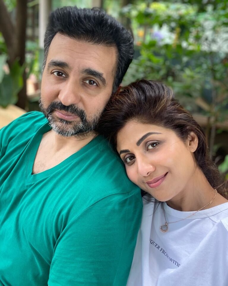 Shilpa Shetty Instagram - No filter LOVE ❤️ The REAL DEAL 🧿 As we complete 11 years today, I still have eyes only for you😍 (and on you 😂) Somethings never change😂😜😘 What was... STILL IS! Whoa! 11 years and not counting! 👨‍👩‍👧‍👦 Happy Anniversary, my Cookie, @rajkundra9 ❤️💥🎉🤗🧿😇 . . . . . #11on22 #11thAnniversary #husbandwife #love #blessed #gratitude #family #companion