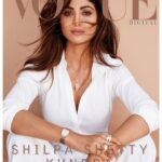 Shilpa Shetty Instagram - I never see the clouds... I only see the silver lining!!!! ~ #VogueCoverGirl 💁🏻✨❤️ #VogueIndia . . . . . Magazine: (@vogueindia) Photographed by: Taras Taraporvala (@taras84) Styled by: Mohit Rai (@mohitrai) Shirt dress: Rajesh Pratap Singh (@rajeshpratapsinghworks) Accessories: ‘Serpenti Seduttori' watch, 'Serpenti' necklace, & 'Serpenti' Viper rings by BVLGARI (@bulgari) Hair: Amit Thakur (@amitthakur_hair) Makeup: Ajay Shelar (@ajayshelarmakepartist) Managed by: Tribe Entertainment (@bethetribe) PR: Raindrop Media (@media.raindrop)