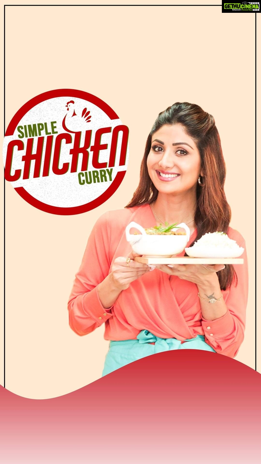 Shilpa Shetty Instagram - The monsoon showers have been consistent, and it calls for something that’s simple, quick, & filling. This Simple Chicken Curry recipe was shot much before the lockdown was announced (pre-shot 6 months ago!), while I have chosen to accept vegetarianism completely. I didn't have the heart to waste this recipe... so before you jump to conclusions (I request you to not) all those who do eat and who subscribe to my channel... do try this simple dish at home, as it’s easy to make. If you’re a vegetarian or don’t eat chicken, you could replace the chicken with soya chunks, potatoes, and peas. If you have any better suggestions, please send it to us. What would you replace chicken with? Any ideas🍽💡 . . . . . #SwasthRahoMastRaho #TastyThursday #monsoon #healthyeating #recipeoftheweek #quarantinelife #eatright