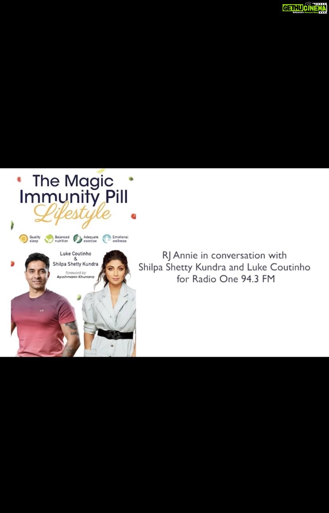 Shilpa Shetty Instagram - Had such a hearty conversation with @luke_coutinho & @annie_akm for @94.3radiooneindia... We spoke about so many things: our new digital book ‘The Magic Immunity Pill - Lifestyle’, why we chose to write it & give it out as a gift, what the lockdown looks like for us, importance of good health, and so much more. Sharing it here with you, too! Also, have you downloaded the FREE digital copy of the book yet? . . . . . #TheMagicImmunityPillLifestyle #immunity #SwasthRahoMastRaho #lifestyle