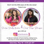 Shilpa Shetty Instagram - The pandemic has altered our lives in so many ways. But, I’ve seen so many try their hands at new things... they’re learning how to cook, paint, play an instrument, bake, etc. So, since baking is a personal favourite hobby, I decided to bring in noted Pastry Chef Pooja Dhingra (@poojadhingra) on-board for a LIVE #FiresideChatWithSSK and get some interesting tips and hacks on baking at home. Tune in on Saturday, May 16 at 4:30pm IST on Instagram (@theshilpashetty). . . . . . #SwasthRahoMastRaho #baking #tips #bakinghacks #eatright