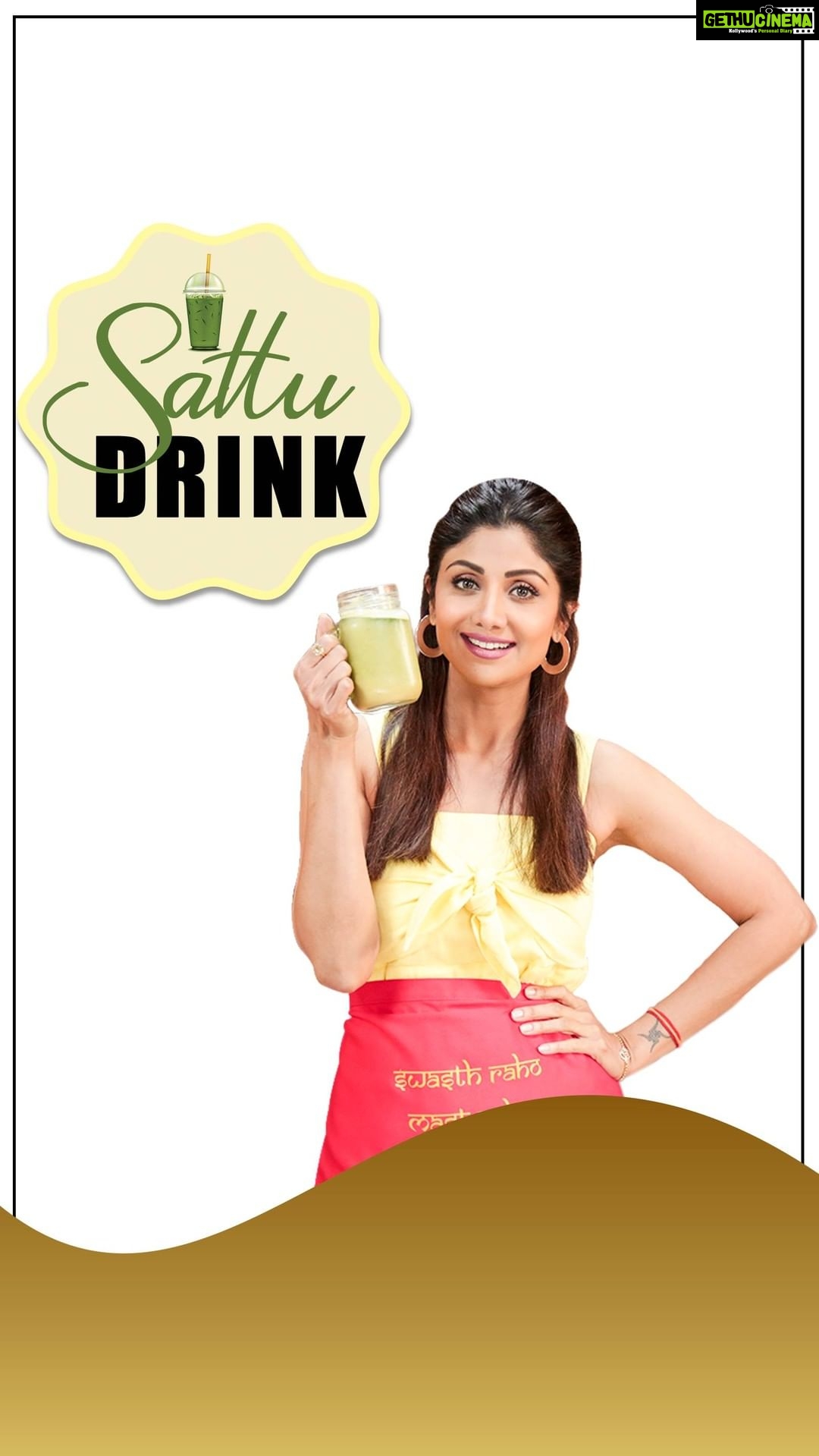 Shilpa Shetty Instagram - Summer's here and the temperatures outside are rising every day. While, we may not be stepping out now; but in this heat, it gets difficult to keep oneself hydrated and eat something filling. A loss of appetite can be a common problem for many of us. This healthy protein-enriched and cooling Sattu Drink will keep you hydrated and satiated during the day, especially in times when you are hungry and don’t want to have something heavy. It's an energy booster that will also help improve digestion and maintain your weight. Do try this one out today and if you have any such healthy recipes, do share them in the comments section. Stay home, stay safe! . . . . . #SwasthRahoMastRaho #TastyThursday #GetFit2020 #healthydrinks #cleaneating #sattu #TheGreatIndianDiet #healthy #quarantinelife #stayhomestaysafe