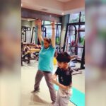 Shilpa Shetty Instagram - My 68-year-old Mom-in-law working out and I sneaked up on her... this is sooo inspiring. She’s highly diabetic but just the fact that she takes the time out to walk (even if it’s around the house) or do yoga/stretch or breathe... she makes that effort. I respect the discipline she maintains, only shows that she ‘values’ her health. This video is so inspiring, it is proof that it’s never too late to start. She’s gonna kill me for posting this, but I had to... Love you and your spirit mom... So grateful for all your blessings and for the fact that you inspire us all❤️🧿🤗🌈 . . . . . #MondayMotivation #20DaysOfGratefulness #Day11 #FitIndia #SwasthRahoMastRaho #gratitude #family #fitness #homeworkout #stayhome #staysafe