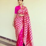 Shilpa Shetty Instagram - Ethnic mode Sari: @ekayabanaras Jewellery: @anmoljewellers Styled by: @sanjanabatra Assisted by: @devakshim @rupangisharma Hair: @sheetal_f_khan #mangalorediaries #indian #sarinotsorry #ethnic #sari