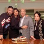 Shilpa Shetty Instagram - Happy Birthday to the BESTEST Father in law in the world. Thankyou for all the love and encouragement u give me especially. You are such an inspiration, and an unconditional GIVER .Keep smiling always dad, may you be blessed with great health and happiness always. We love you dad ❤️🧿🎉 #celebration #birthdayboy #fatherinlaw #love #gratitude
