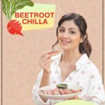 Shilpa Shetty Instagram - Our first recipe in 2020 is not only loaded with benefits and great taste, but also is a part of the diet plans on the @shilpashettyapp. Honouring our #GetFit2020 motto, presenting to you the Beetroot Chilla. It is a great source of iron and plant-based protein, and helps boost digestion. If you also have a healthy and quick recipe, send them to me in the comments below and you could stand a chance to make it with me on the Shilpa Shetty Channel. . . . . . . . #SwasthRahoMastRaho #TastyThursday #SSApp #beetroot #breakfast #lunch #meals #healthyeating #cleaneating