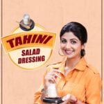 Shilpa Shetty Instagram - I've gotten so many queries asking me what Tahini sauce is and how the salad dressing is made. Answering all your questions, here's the Tahini Salad Dressing, wherein I've made the Tahini sauce from scratch. Do share pictures of the Tahini you make and don't forget to tag me. #SwasthRahoMastRaho #TastyThursday #SSApp #Tahini #Salad #cleaneating #healthyeating