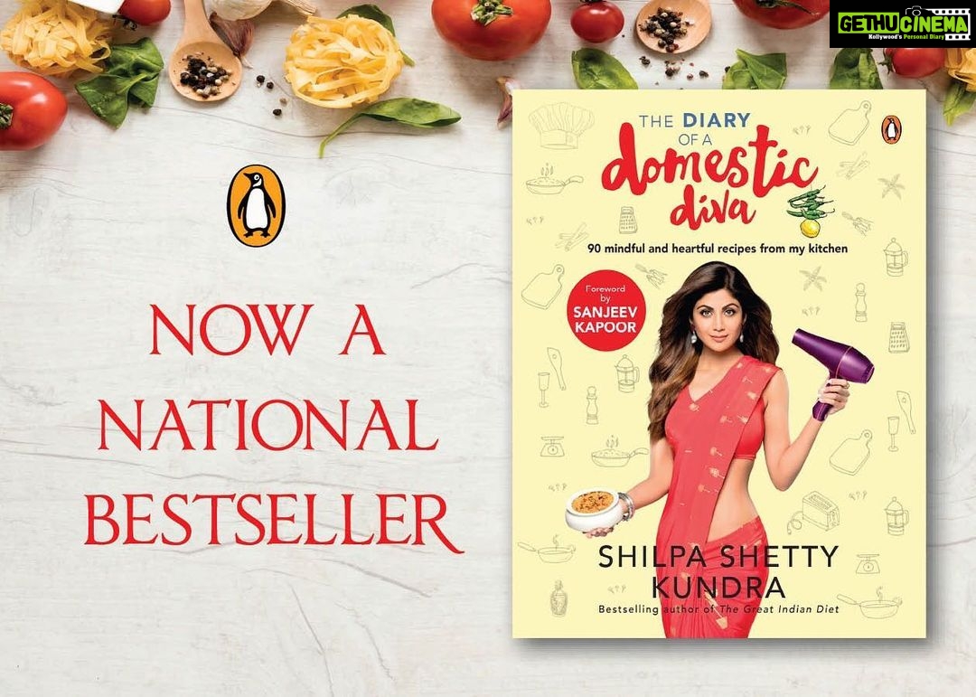 Shilpa Shetty Instagram - The Diary of a Domestic Diva is now a national bestseller! Makes me so happy to know that so many of you have loved the book and the recipes are making a difference in your lives. Head to my InstaStories to order your copy if you haven't already. . #TheDiaryOfADomesticDiva #recipes #healthyliving #cleaneating #goodfood #healthyeating #eatwell