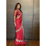 Shilpa Shetty Instagram - Karwa Chauth ready. ✨ ~ Outfit: @pallavijaipur Jewellery: @golecha_jewels Hair: @iosiswellness Styling: @sanjanabatra Assistance: @devakshim ~ #karwachauth #ootd #sareenotsorry #fashion #red #fashion #celebration #indianwear #festivities