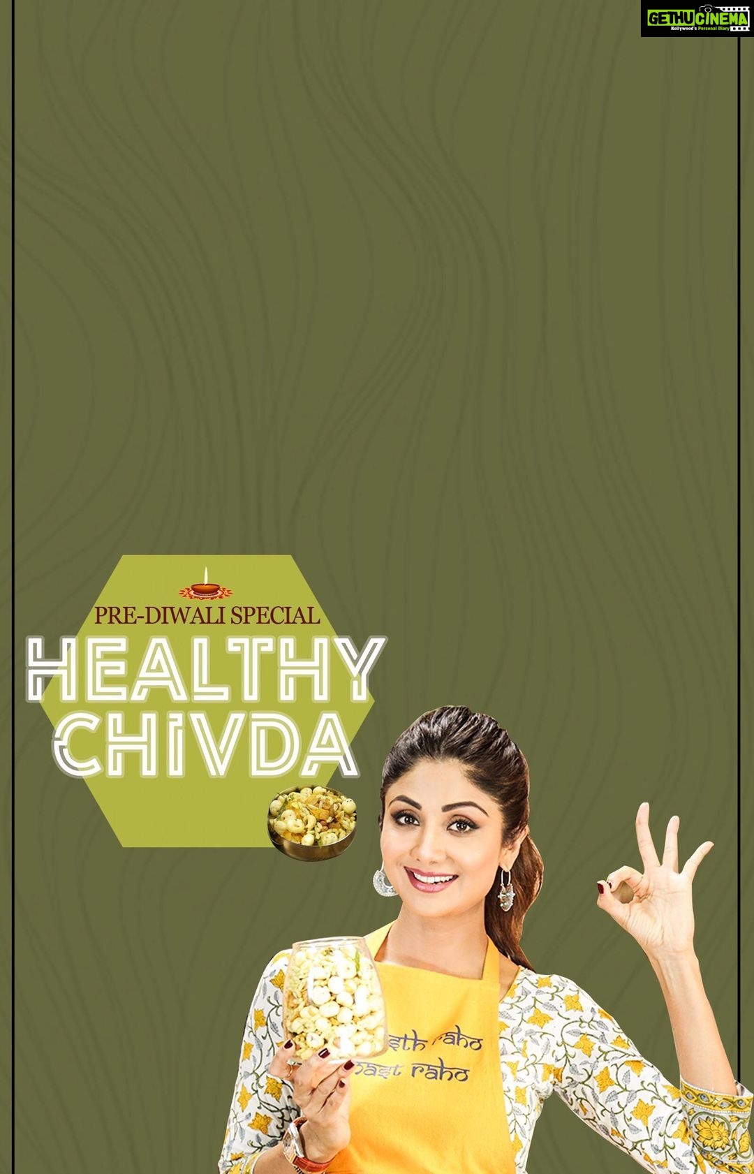 Shilpa Shetty Instagram - The festive season is around the corner and so are the never ending visits from relatives. You have to have something handy to feed them! So presenting to you, a great twist to our favourite snack... The Chivda! Happy eating!😊🤗 ~ #SwasthRahoMastRaho #TastyThursday #SSApp #healthyfood #PreDiwali #FestiveSeason #snacks