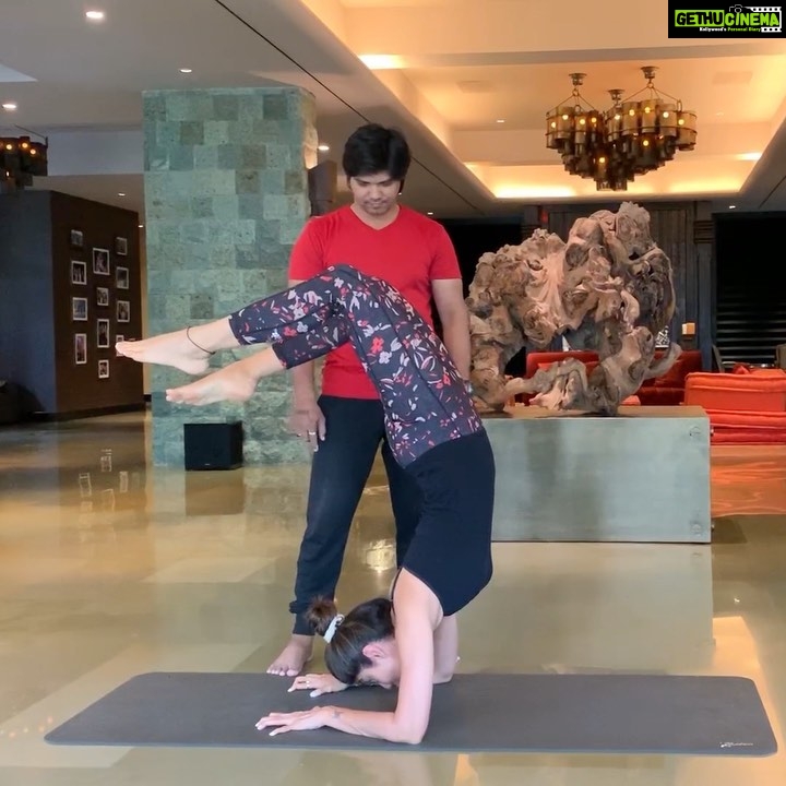 Shilpa Shetty Instagram - As James Broughton said, “I’m happy to report, the child in me is still ageless” Started learning advance yoga at 42... rather late, but better late than never. I always wanted to do the #vrischikasana. I believe it’s never too late to learn something new. Years may wrinkle the skin (that I’m okay with), but to give up enthusiasm will wrinkle my soul... that I couldn’t live with. We don’t grow old with the number of years we live, we age when we stop living... So Live it up #instafam. Never give up. Try something new. @sairajyoga #nevertoolate #ageless #life #live #yoga #yogi #liveitup #vrischikasana #scorpionpose #spine #gratitude #mondaymotivation
