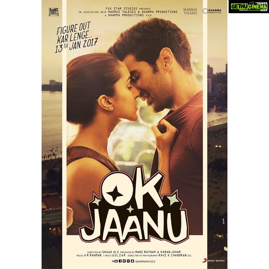 Shraddha Kapoor Instagram - #OkJaanuTrailerTomorrow!!! ❤️